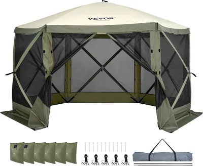 Obrázok produktu pre Záhradný stan Skladací pavilón Párty stan Pop-up stan 8 osôb 3,66x3,66x2,4 m