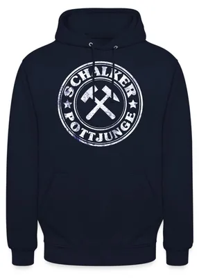 Produktbild von Spreadshirt Schalker Pottjunge | Ruhrpott Geschenke | Pottliebe Uni Hoodie, XXL, Navy