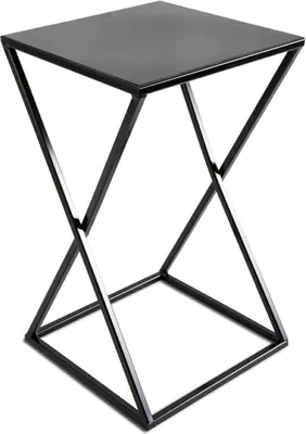 Produktbild von HowHomely Modern Pflanzenständer, Blumenhocker aus Metall Schwarz 40 cm Höhe - Blumenständer für das Haus