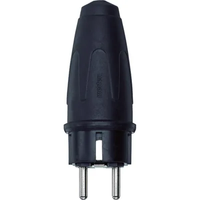 Produktbild von MERTEN Schutzkontakt-Stecker Gummi IP44 ger sw