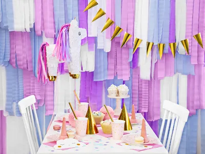 Obrázek produktu pro Piñata jednorožec 34x24x9cm k naplnění Bílá / Růžová
