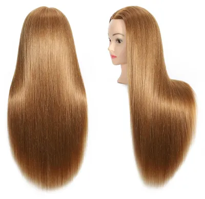 Immagine prodotto di Testa di manichino per acconciature, con capelli veri