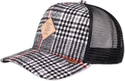 Zdjęcie produktu dla DJINNS Trucker Cap HFT Check Tweed czarny