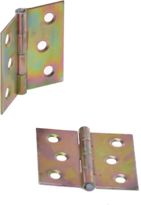 Produktbild von Aqbau® Gerollte Scharniere Halbbreite 40mm x 40mm Möbelscharniere Verzinkt 50 Stück