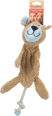 Produktbild von Flamingo Spielzeug KROPS Hund MIT Seil BRAUN 28x10x45CM
