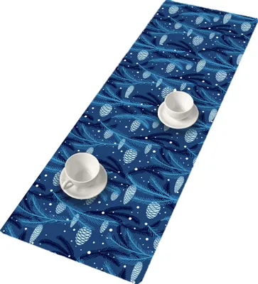 Produktbild von BERTONI Filz Tischläufer, Tischdecke mit Muster Bank Tischdekoration CONE115x40 cm