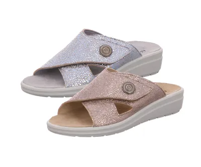 Produktbild von Rohde 5730 Rivella Damen Sandalen Pantoletten Clogs Weite G Leder, Größe:40 EU, Farbe:Braun