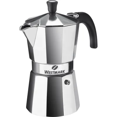 Produktbild von Westmark Espressokocher, Für 6 Espressotassen, Aluminium, Brasilia, Silber/schwarz, 24622260