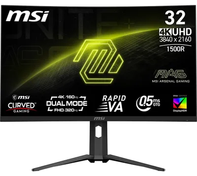 Produktbild von MSI MAG 321CUPDF, 80 cm (31.5"), 3840 x 2160 Pixel, 4K Ultra HD, LCD, 0,5 ms, Schwarz