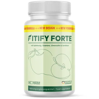 Produktbild von Fitify Forte Kapseln | Ideal begleitend für dein Ziel | Für Männer und Frauen | Inhalt 90 Kapsel