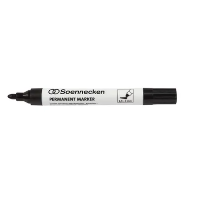 Produktbild von Soennecken Permanentmarker 3107 4mm Rundspitze schwarz