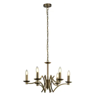 Obrázek produktu pro ASCOT 6-flammig Pendelleuchte ANTIQUE BRASS
