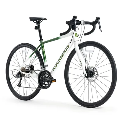 Produktbild von ROCKBROS SPIN W2M Rennrad Mechanikscheibenbremsen 700C mit 2*8 Gang Shimano CLARIS R2000 Aluminium Grün M