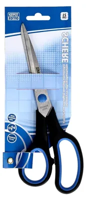 Produktbild von Büroschere 21 cm mit Softgriff, Blau/Schwarz