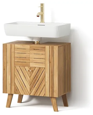 Immagine prodotto di Mobiletto per lavabo Livinity Olona Bambù 60 x 65 cm con 2 porte, Model 62497