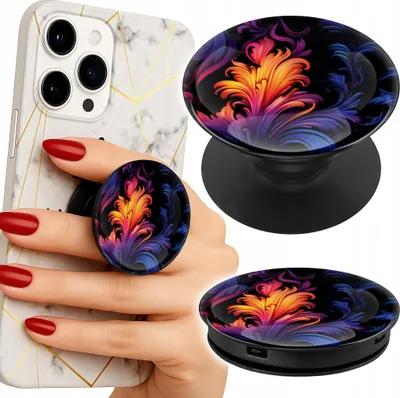 Zdjęcie produktu dla Uchwyt Do Telefonu Popsocket Na Palce/Stojak Abstrakcyjne Kolorowe Wzory