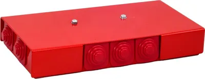 Zdjęcie produktu dla Puszka przeciwpożarowa, prostokątna, E90, przejście 3x3x4 mm2, 197x103x30 mm, PIP-2AN P3x3x4