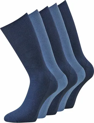 Produktbild von KB Socken Herren Herrensocken blau ohne Gummi 10 Paar 39-42