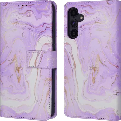 Image de imoshion Bibliothèque design pour le Samsung Galaxy A34 (5G) - Marbre violet