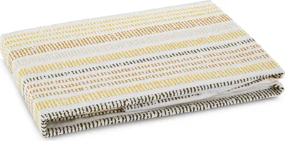 Obrázek produktu pro Prostěradlo s gumou 160X200 +30 cm hořčicová bavlna s makrosatinovým potiskem2