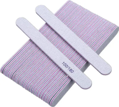 Image de Limes à ongles professionnelles 100/180 blanc - pack de 25