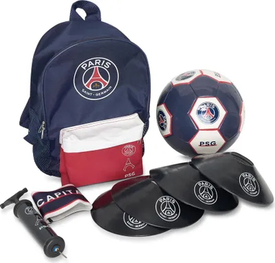 Productafbeelding van PSG voetbal trainingsset - Voetbal - Pionnen - Aanvoerdersband - Pomp - Rugtas
