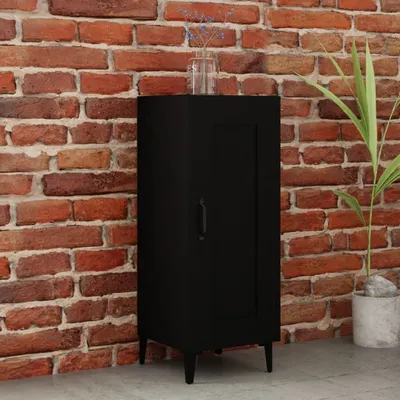 Obrázok produktu pre vidaXL Príborník čierny 34,5x34x90 cm odvodený výrobok z dreva