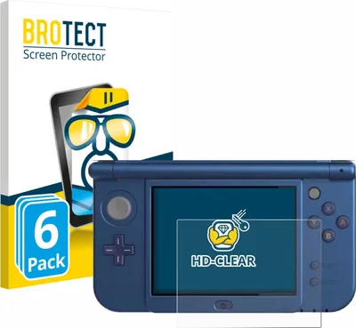 Produktbild von 6x Für Nintendo New 3DS XL (Unteres Display) Schutzfolie BROTECT Displayschutz Display Schutz Folie Klar Transparent