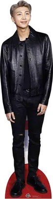 Produktbild von K-Pop Pappaufsteller (Stand Up) - BTS BANGTAN BOYS Kim Nam-joon (RAP MONSTER) Black Leather (90 cm) Star Mini