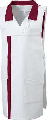 Produktbild von Überwurfschürze Fb. bordeaux Gr. I  : Größe I : 50% Polyester 50% Baumwolle 210 g/m² : bordeaux