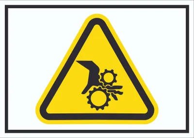 Produktbild von Achtung Einzugsgefahr Symbol A3 (297x420mm)