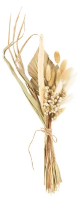 Produktbild von Olga Trockenblumenstrauß mit Goldglitzer 45 cm – Hochzeitsdeko - Einheitsgröße