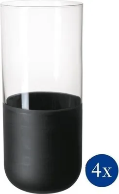Produktbild von Villeroy & Boch Manufacture Rock Glass Longdrinkbecher Set 4tlg. je 300ml