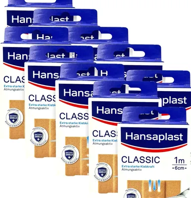 Produktbild von 10x Hansaplast Classic 10x 1 m 6 cm braun