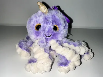 Produktbild von Soma Niedliche Krake Plüsch Spielzeug Octopus Puppe Kuscheltier Cartoon Oktopus Stofftiere Plüschtiere Geburtstag Geschenk Plüsch Krake Lila 15 cm Bagclip
