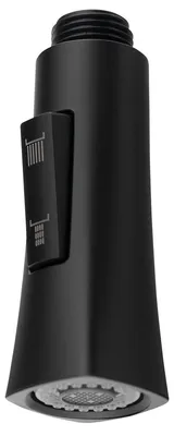 Produktbild von Sapho Ausziehbare Dusche für Küchenarmatur 1/2", 2 Funktionen, Schwarz matt