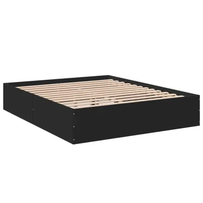 Produktbild von Bettgestell Schwarz 150x200 cm Holzwerkstoff