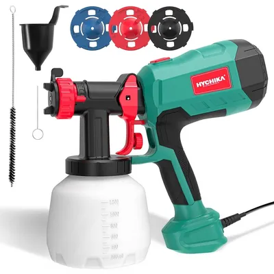 Produktbild von Elektrische Farbspritzpistole Farbsprüher Lackierpistole - 600 W - 1200 ml - 4 Düsen