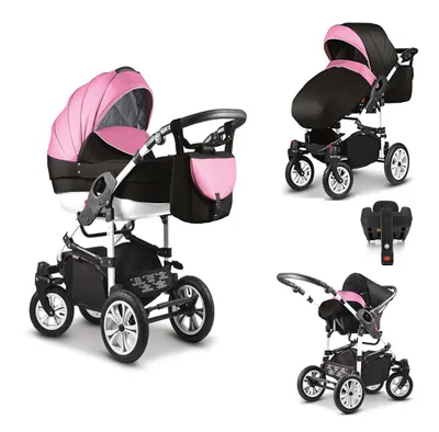 Produktbild von Kinderwagen-Set Craft 5 in 1 inkl. Sportsitz, Autositz, Iso Base und Zubehör - 17 Teile - in 18 Farben