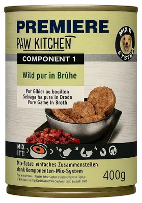 Image de Premiere Paw Kitchen : Mélange d'ingrédients pour préparations culinaires, 6 sachets de 400g