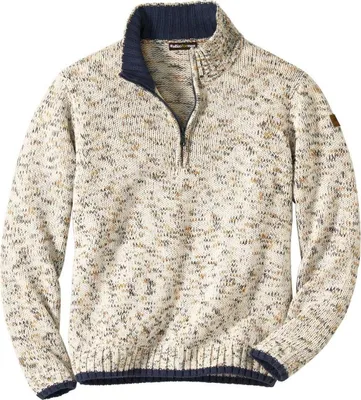 Image de Atlas For Men - Pull à demi-fermeture éclair pour homme AF1899 (3XL) (écru)