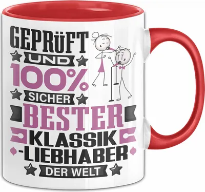 Produktbild von Klassikliebhaber Geschenk Lustiger Spruch für Klassikliebhaber Geschenkidee Bester Klassikliebhaber Der Welt (Rot)