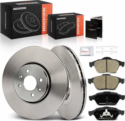 Productafbeelding van Frankberg 2x remschijven 4x remblokken vooras voor Renault Grand Scénic II JM0/1 Scénic II 15L 16L