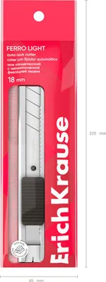 Produktbild von Cuttermesser 18mm Metallgehäuse Klingenrückhaltesystem 1 Stück Silber