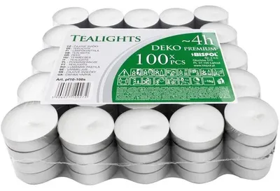 Produktbild von BISPOL Aura Duftteelichter pf10-100s (Deko-Teelichter) 4h 100Stk.