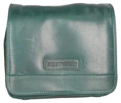 Immagine prodotto di Borsa a tracolla unisex, in vera pelle di vitello, ingrassata, colore cognac, marca Hill Burry