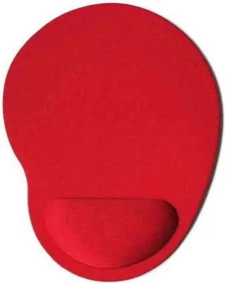 Immagine prodotto di Tappetino antiscivolo per mouse - Poggiapolsi - Tappetino per mouse - Rotondo rosso