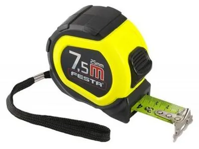 Obrázok produktu pre Olovený meter FESTA MAGNETIC 7,5 m x 25 mm - magnetický hrot, gumová ochrana - balenie po 1 ks