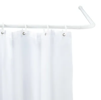 Obrázok produktu pre WENKO Uhlový sprchový záves Univerzálny biely Uhlový sprchový záves Kúpeľňa