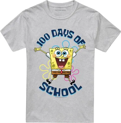 Produktbild von SpongeBob SquarePants - "100 Days Of School" T-Shirt für Herren/Damen Uni TV26891 (M) (Sportliches Heather)